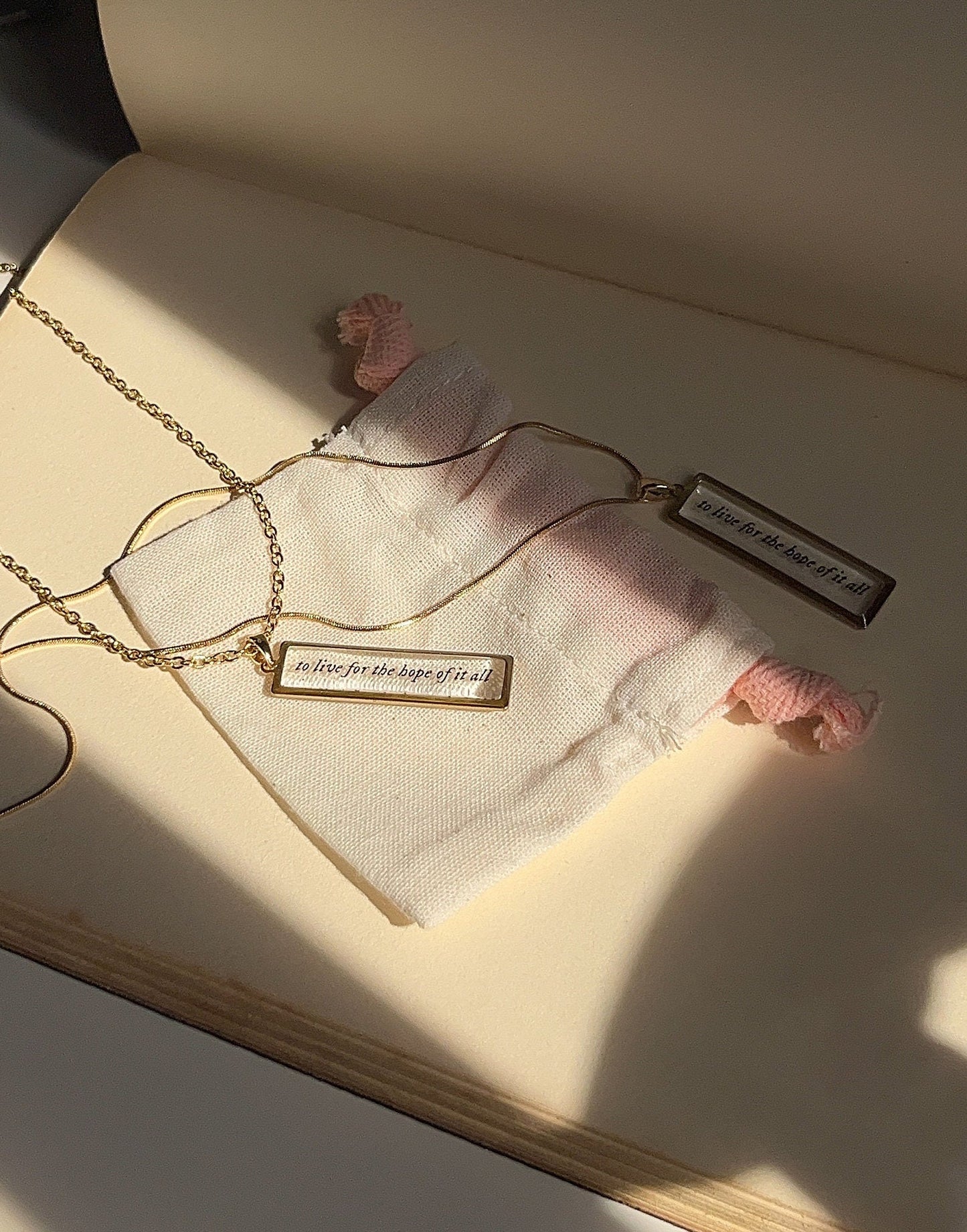 Live For The Hope Of It All - Inspired Necklace - Resin Necklace by Rosa Lia