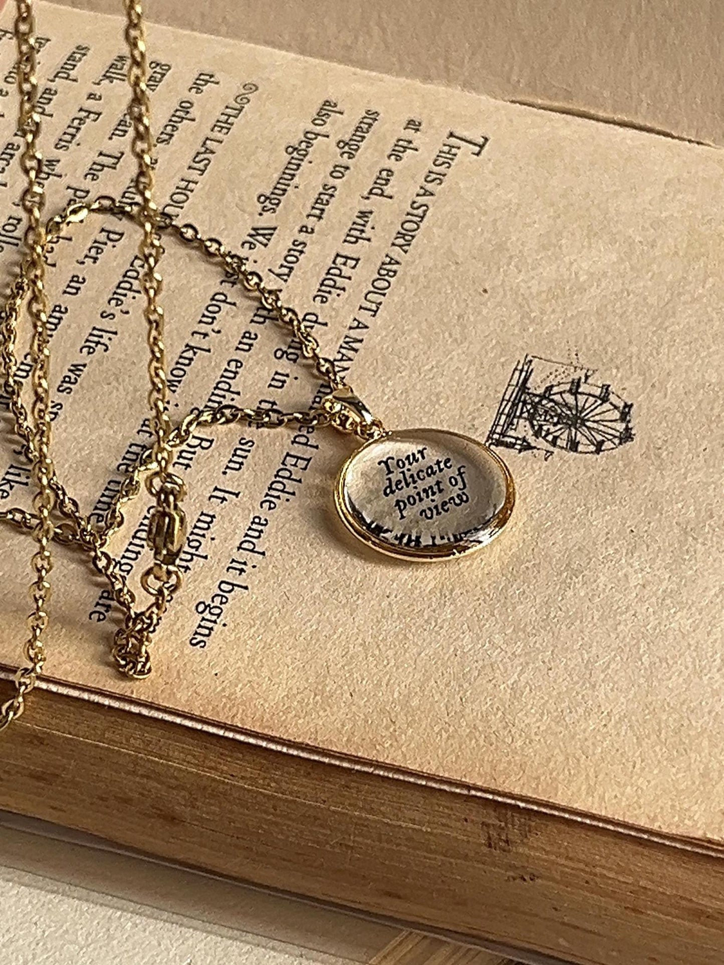 Delicate Point of View - Inspired Necklace by Rosa Lia