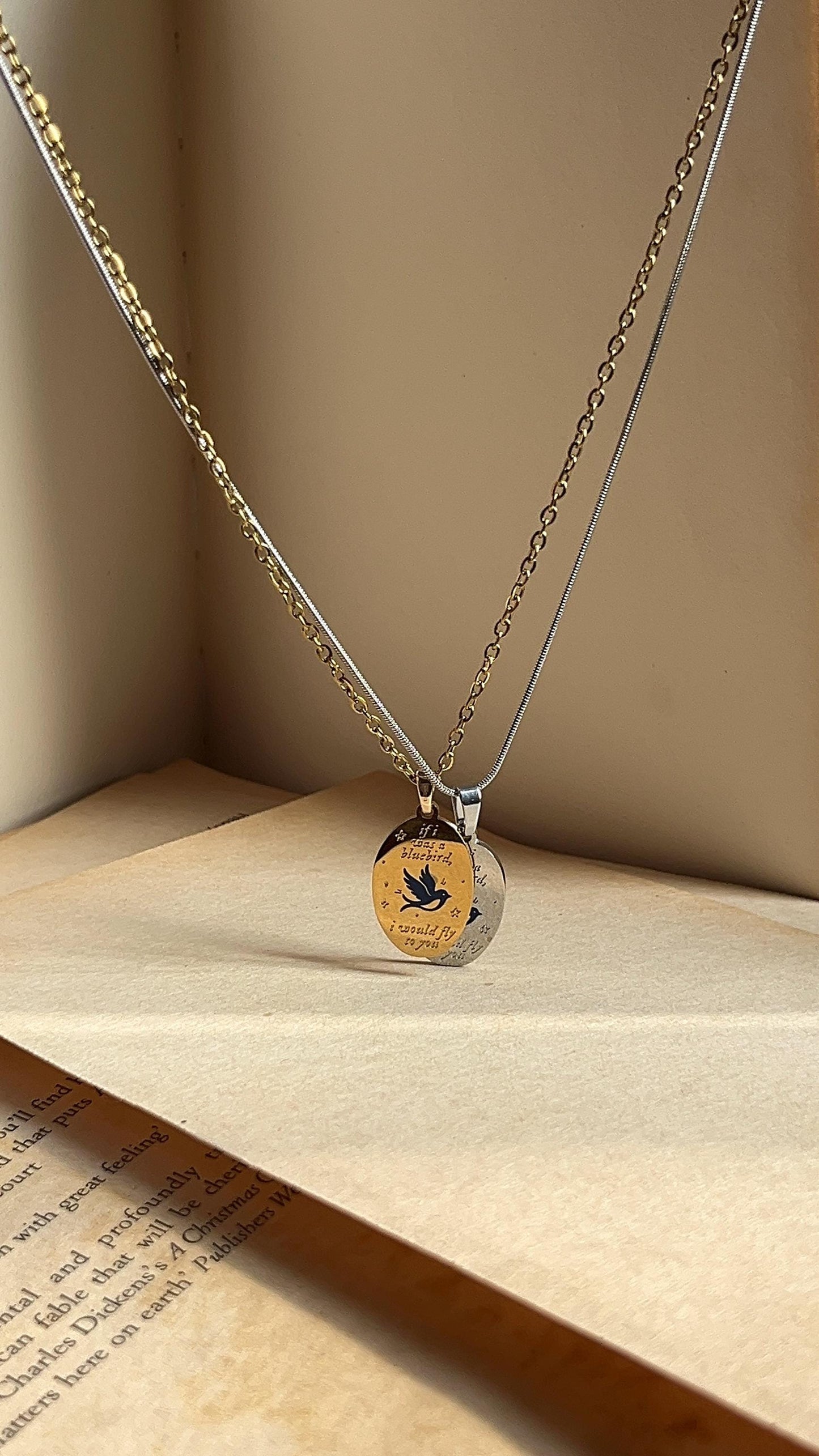 I Would Fly To You - Bluebird Necklace - Inspired | Fan-Made Necklace by Rosa Lia