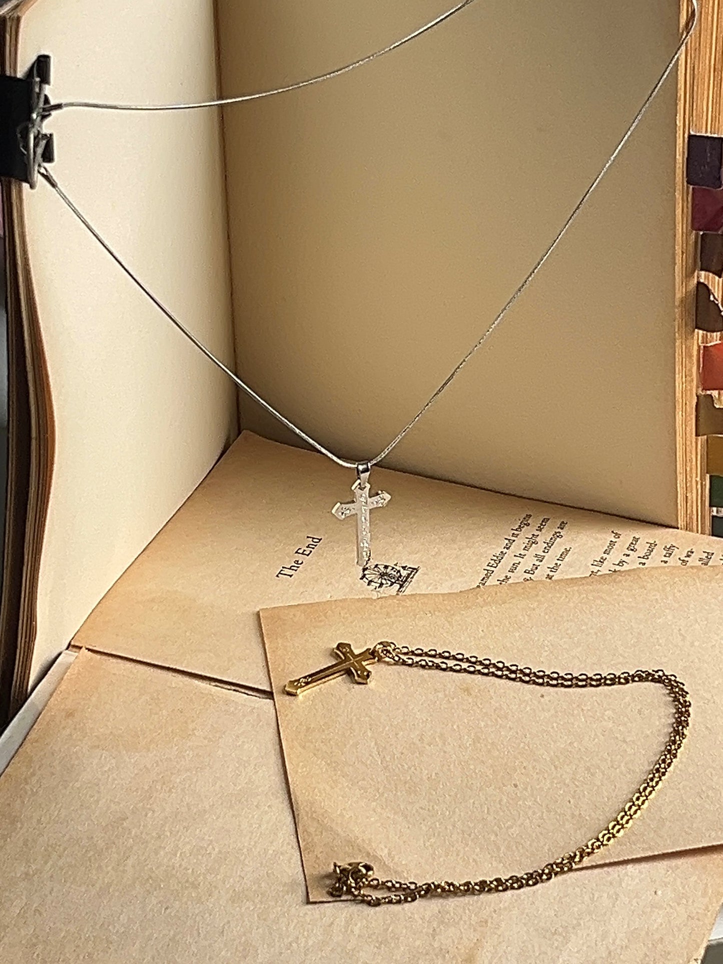 To Love Me Is To Suffer Me | Engraved Cross Pendant | Stainless Steel Necklace
