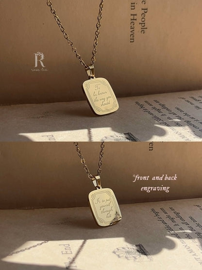 To Be Known The Way You Should | Waco, TX Lyric Engraved - by Rosa Lia