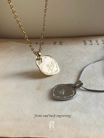 Am I Making You Feel Sick | Engraved Heart Pendant | Stainless Steel Necklace