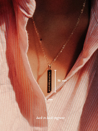 Live For The Hope Of It All - August | Inspired Necklace - by Rosa Lia