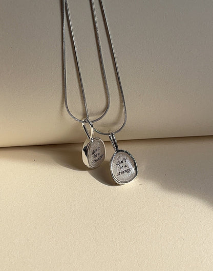 Don't De A Stranger - | Ghost | Custom Lyrics - Resin Necklace by Rosa Lia