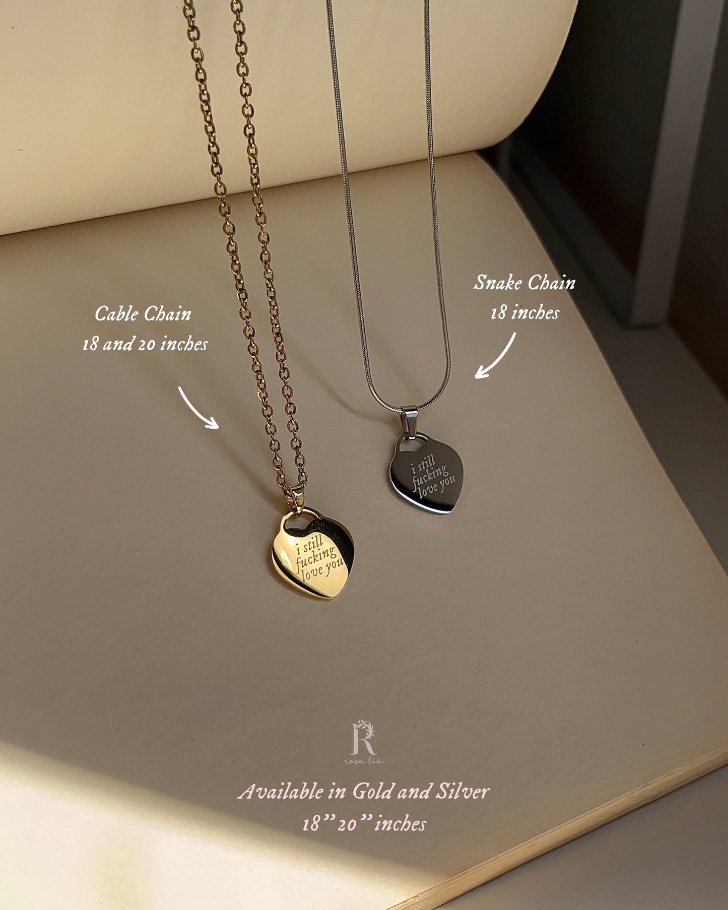 I Still F* Love You | Driver's License Inspired Necklace - by Rosa Lia