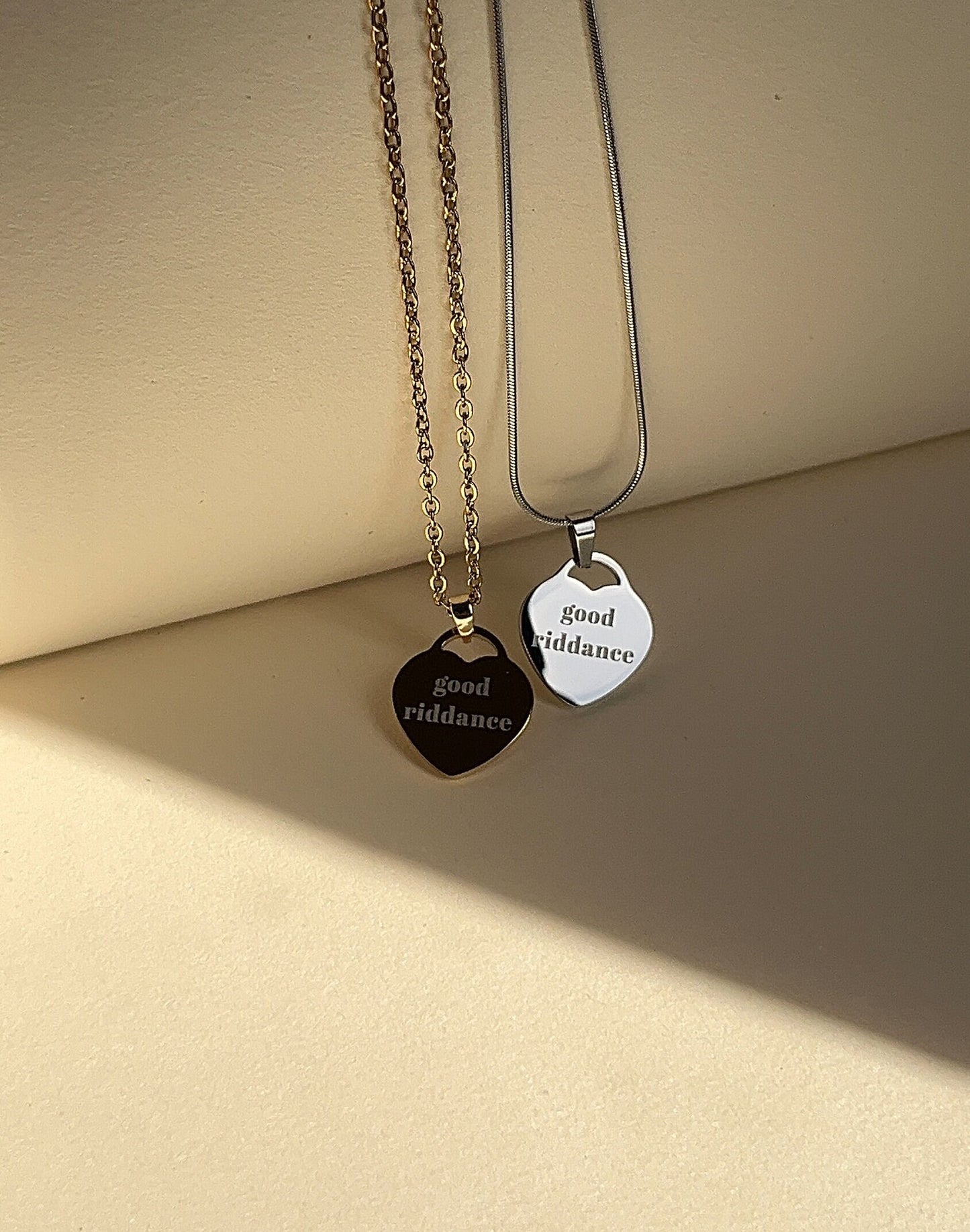 Good Riddance - Heart Necklace - GA Inspired Necklace - by Rosa Lia