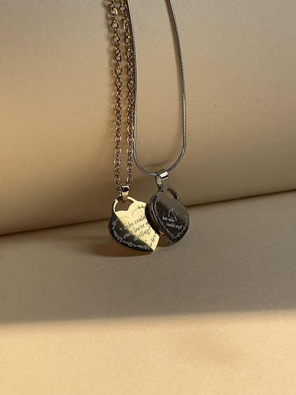 Who Could Stay Necklace - Back-to-Back Engrave | Inspired Necklace - by Rosa Lia