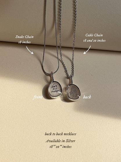 Don't De A Stranger - | Ghost | Custom Lyrics - Resin Necklace by Rosa Lia