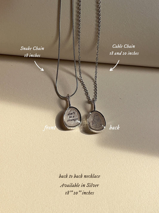 Don't De A Stranger - | Ghost | Custom Lyrics - Resin Necklace by Rosa Lia