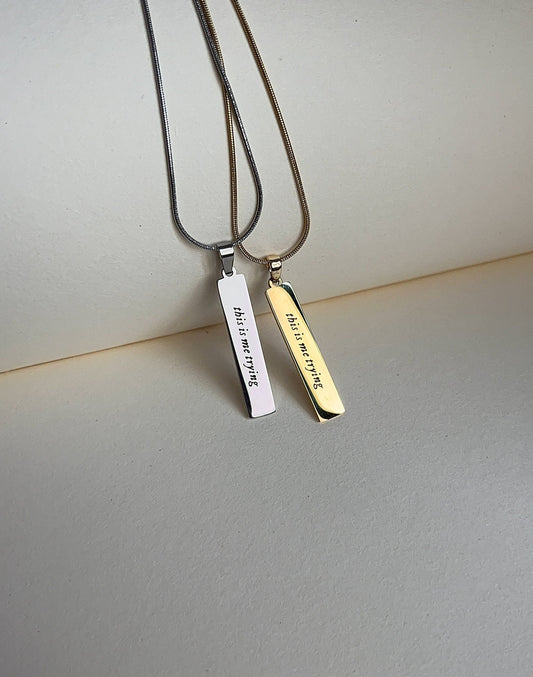 This Is Me Tryin' - Inspired Necklace - by Rosa Lia