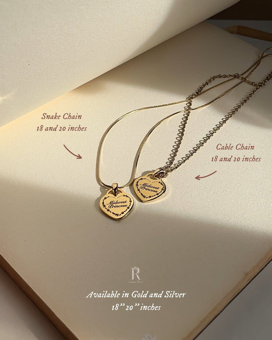 Midwest Princess - Heart Necklace - by Rosa Lia
