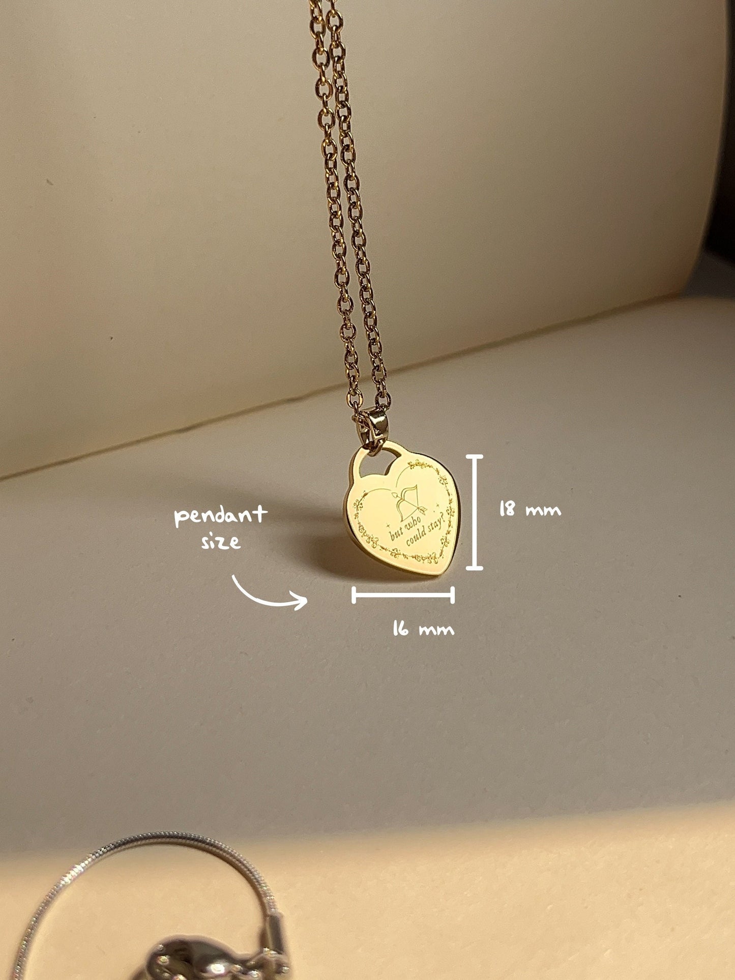 Who Could Stay Necklace - Back-to-Back Engrave | Inspired Necklace - by Rosa Lia