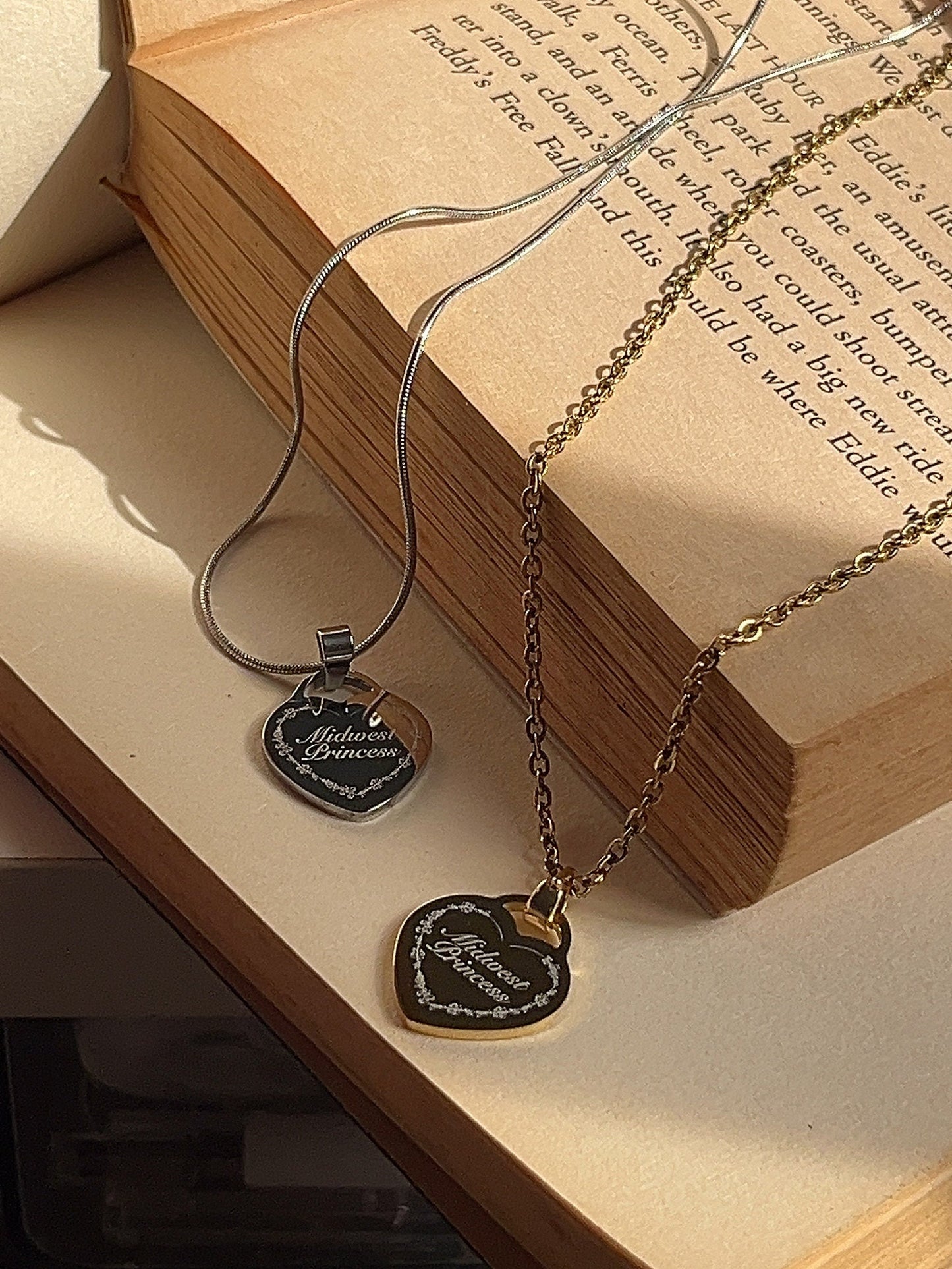 Midwest Princess - Engraved Heart Shaped | Inspired Necklace - by Rosa Lia
