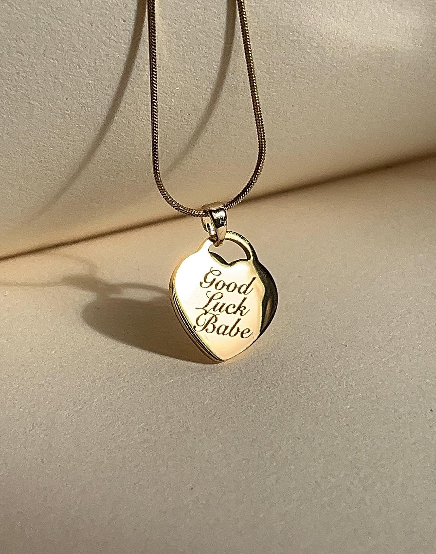Good Luck Babe! - Heart Necklace - by Rosa Lia