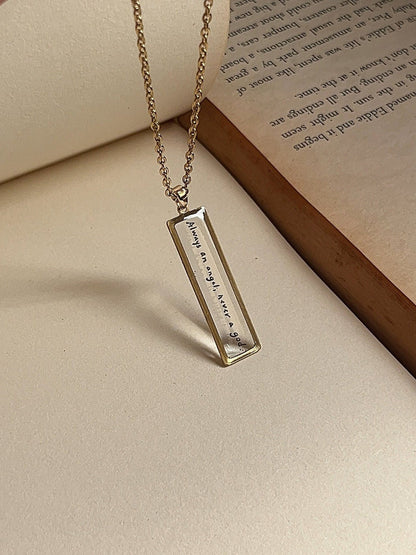 Always An Angel, Never A God - NSE Inspired Necklace Resin - by Rosa Lia
