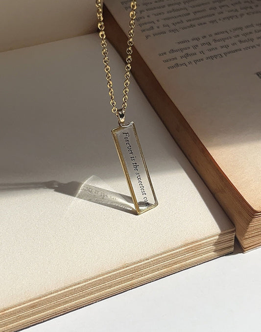 Forever Is The Sweetest - Cowboy Inspired Resin Necklace - by Rosa Lia