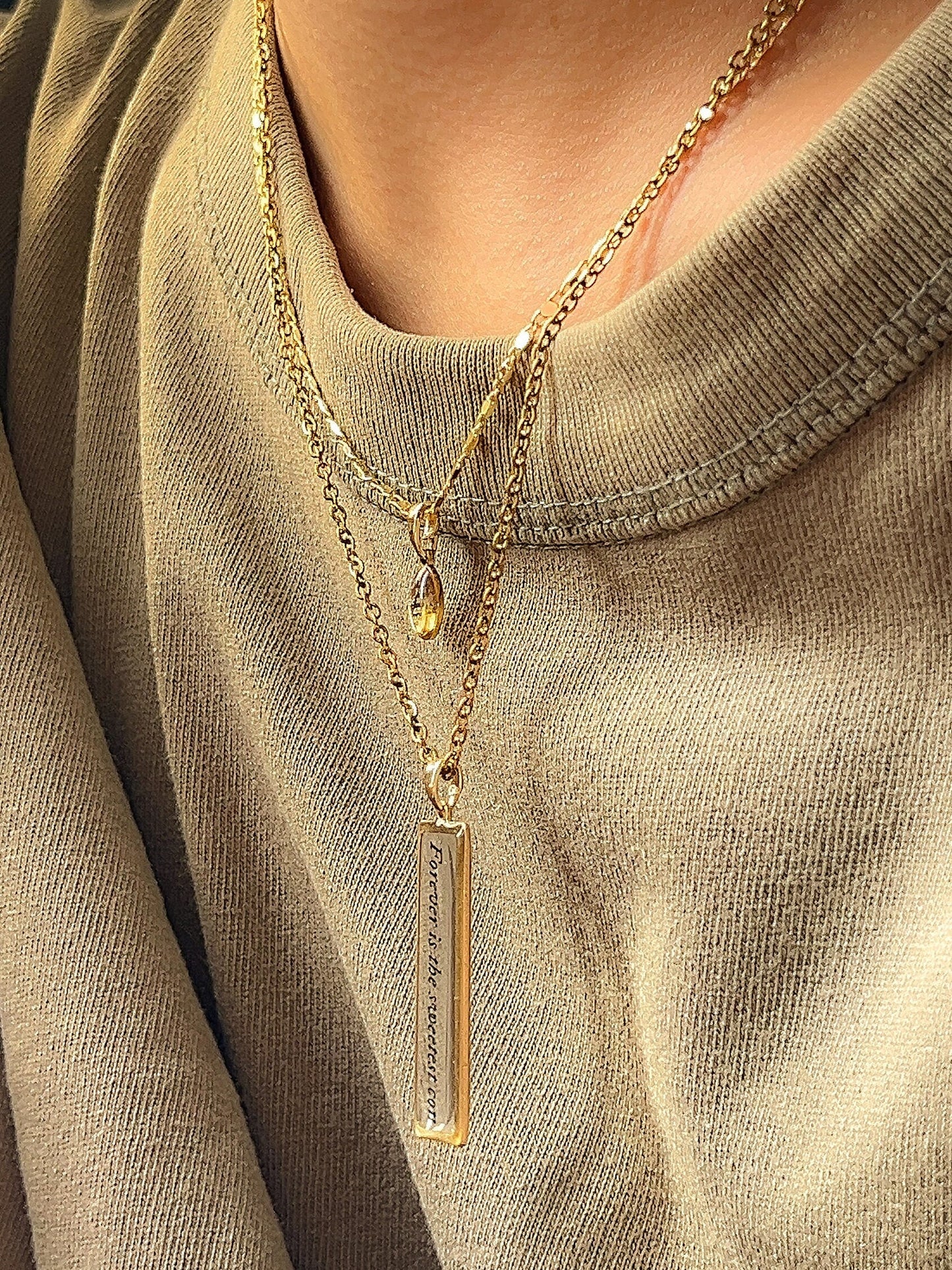 Forever Is The Sweetest - Cowboy Inspired Resin Necklace - by Rosa Lia