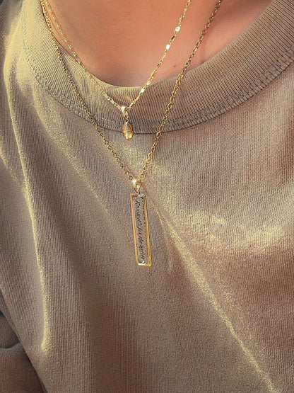 Know It's For The Better - Inspired Necklace Resin - by Rosa Lia