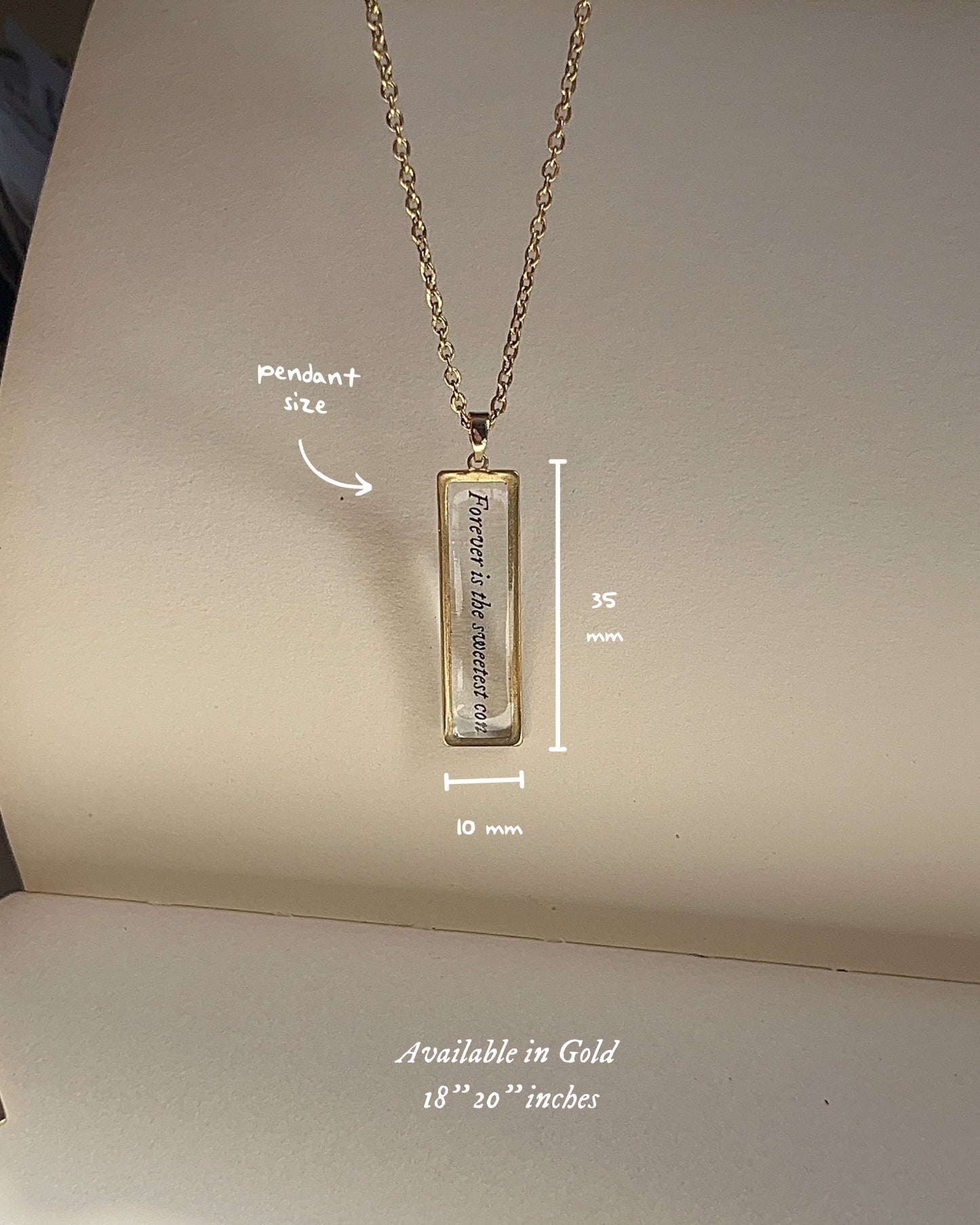 Forever Is The Sweetest - Cowboy Inspired Resin Necklace - by Rosa Lia