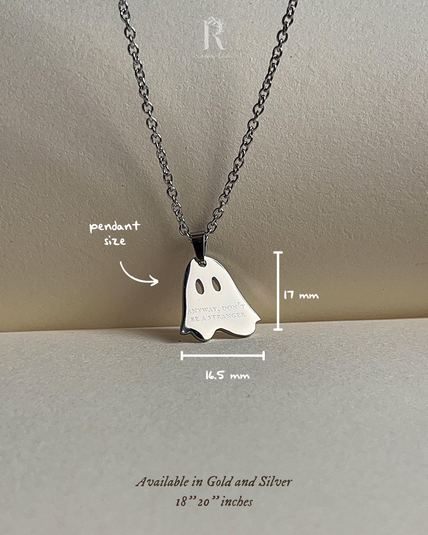 Know It's For The Better | Ghost Pendant Necklace | Waiting Room | Necklace by Rosa Lia
