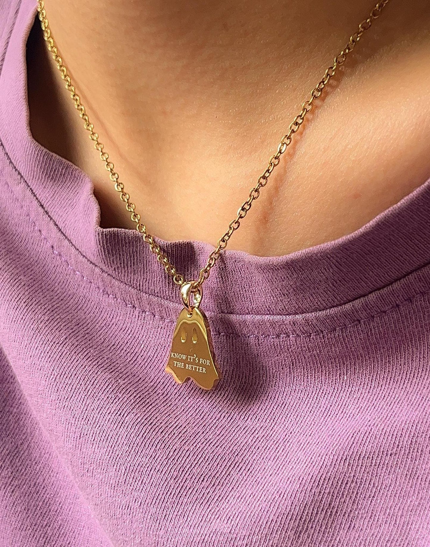 Anyway, Don't Be A Stranger. | Ghost Pendant | Scott Street | Necklace by Rosa Lia