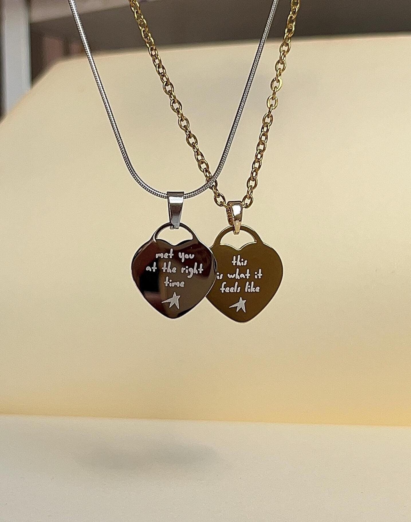 Feels Like Necklace Stainless Steel Heart Necklace - Gracie Inspired