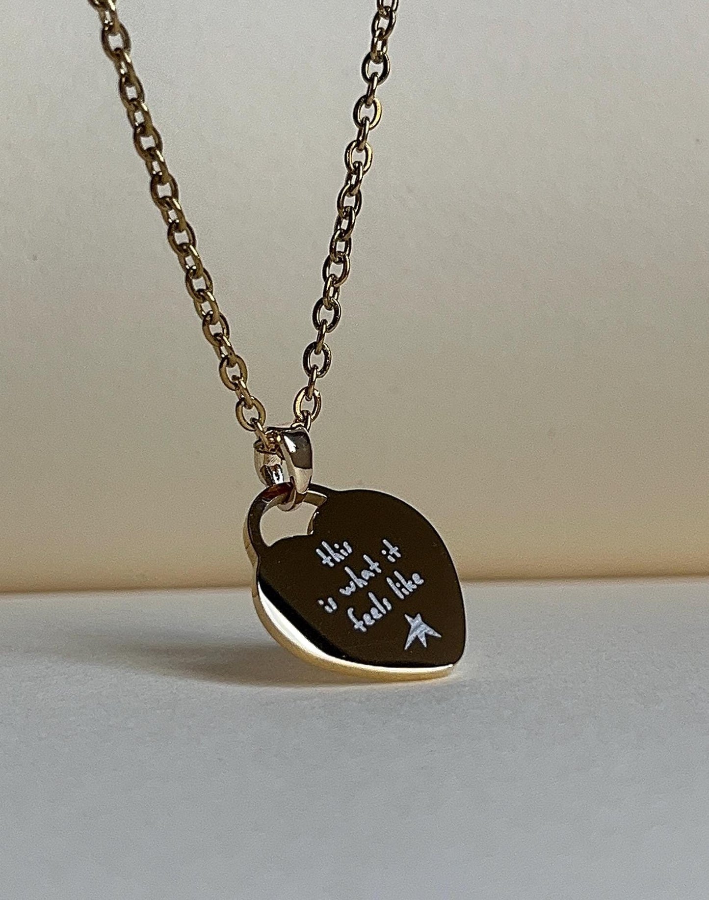Feels Like Necklace Stainless Steel Heart Necklace - Gracie Inspired