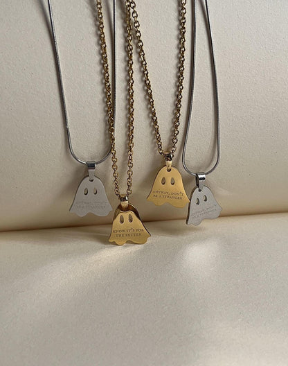 Know It's For The Better | Ghost Pendant Necklace | Waiting Room | Necklace by Rosa Lia
