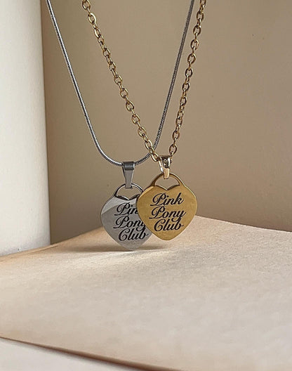 Pink Pony Club - Midwest Princess - Heart Pendant | Inspired Necklace - by Rosa Lia
