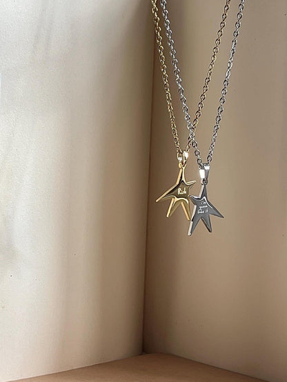 Risk - Im Gonna Take It - Star Necklace: Stainless Steel Pendant, GA Inspired