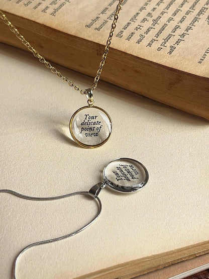 Delicate Point of View - Inspired Necklace by Rosa Lia