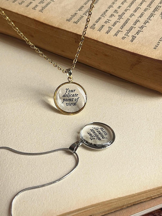 Delicate Point of View - Inspired Necklace by Rosa Lia