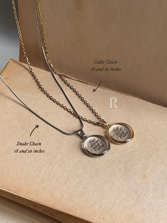 Delicate Point of View - Inspired Necklace by Rosa Lia