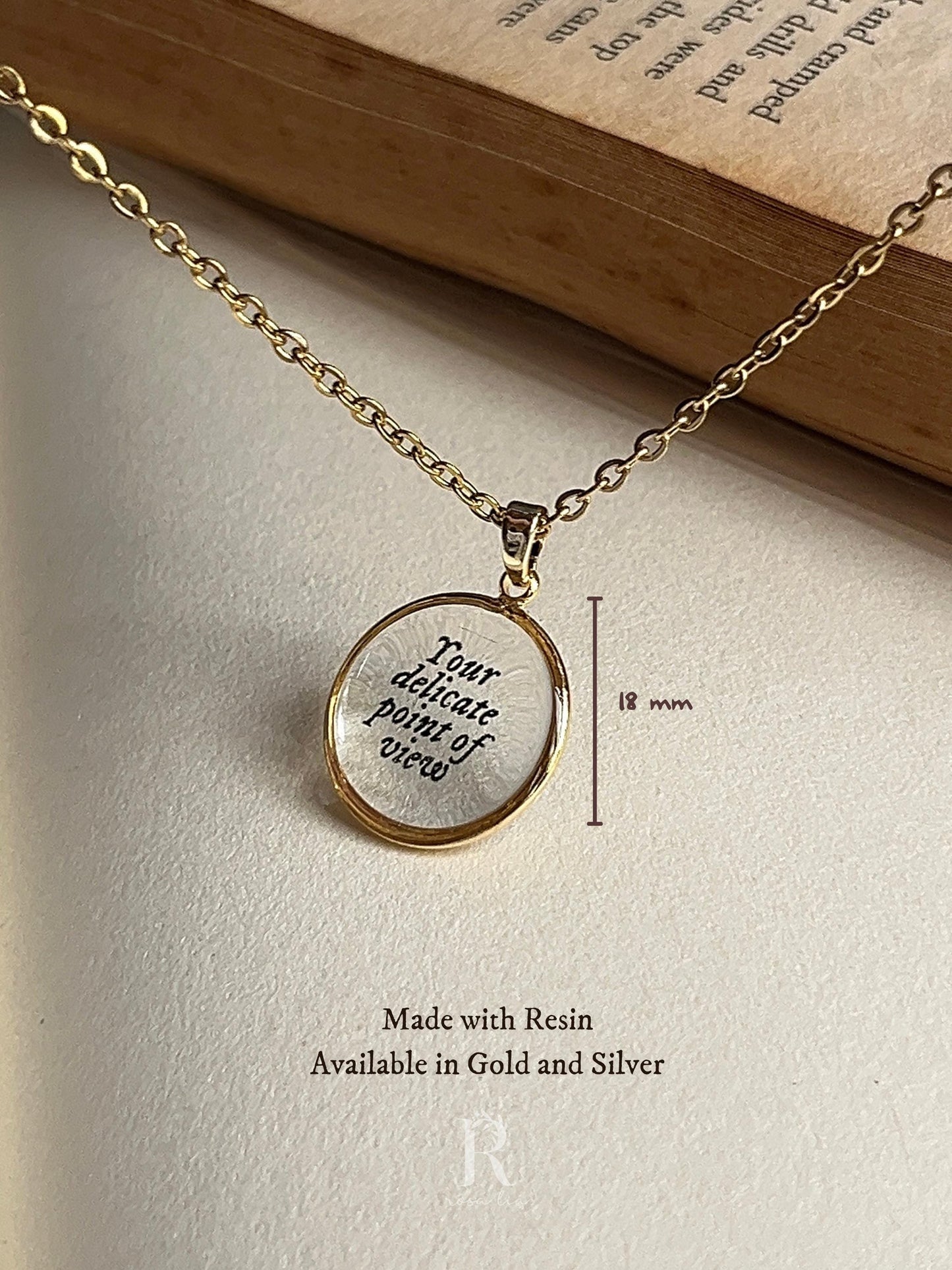 Delicate Point of View - Inspired Necklace by Rosa Lia