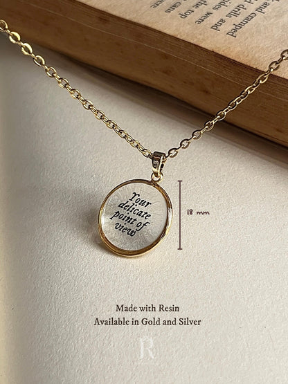 Delicate Point of View - Inspired Necklace by Rosa Lia