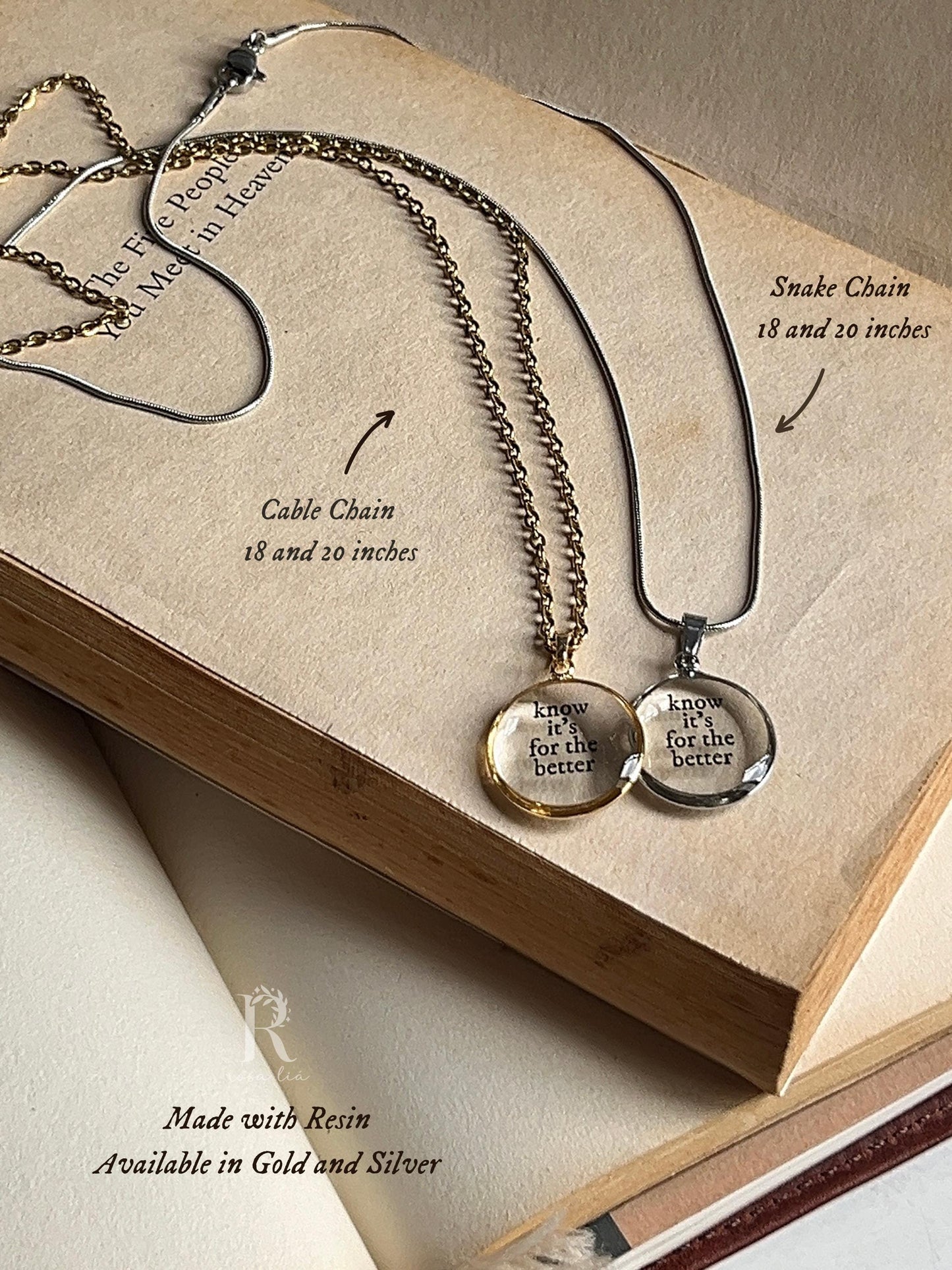 Know It's For The Better - Inspired Necklace by Rosa Lia