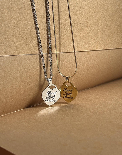 Good Luck Babe! - Heart Necklace - by Rosa Lia