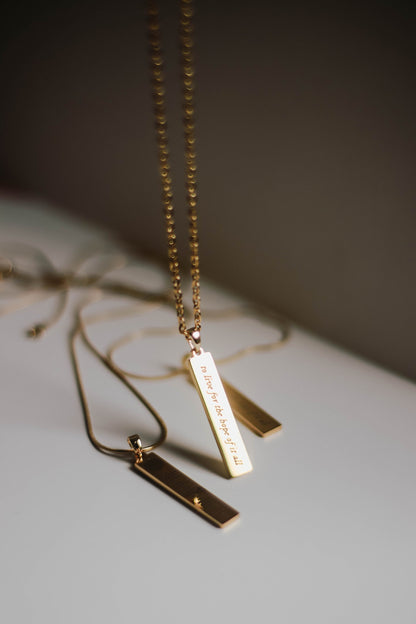 Live For The Hope Of It All - August | Inspired Necklace - by Rosa Lia