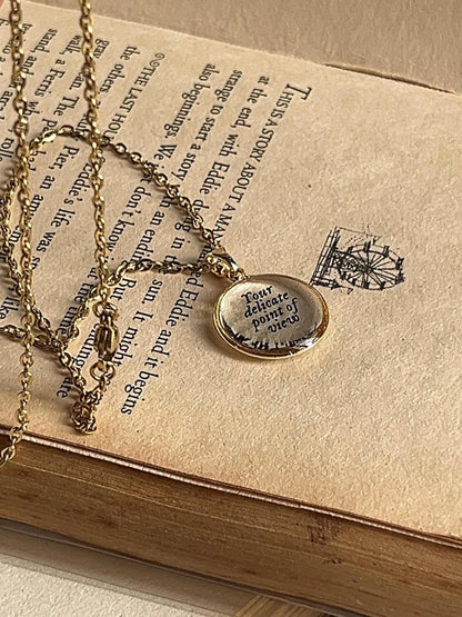 Delicate Point of View - Inspired Necklace by Rosa Lia