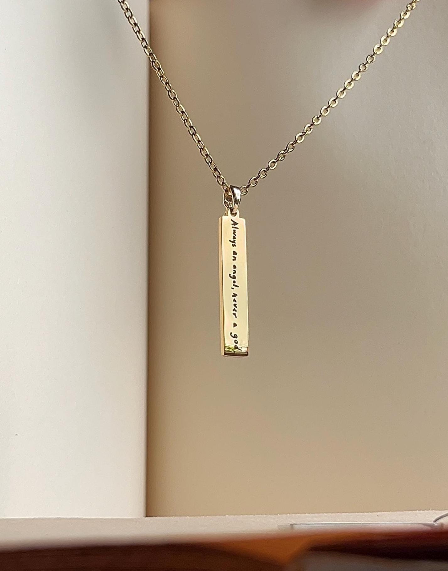 Always An Angel, Never A God - NSE Inspired Necklace - by Rosa Lia