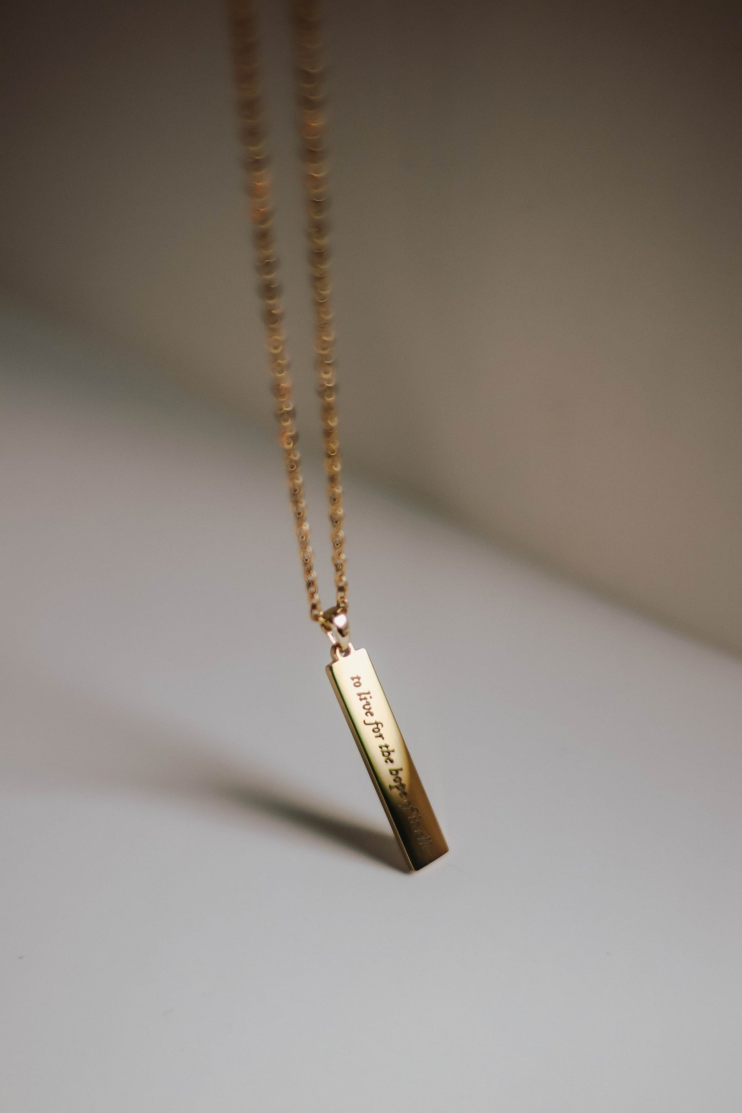 Live For The Hope Of It All - August | Inspired Necklace - by Rosa Lia