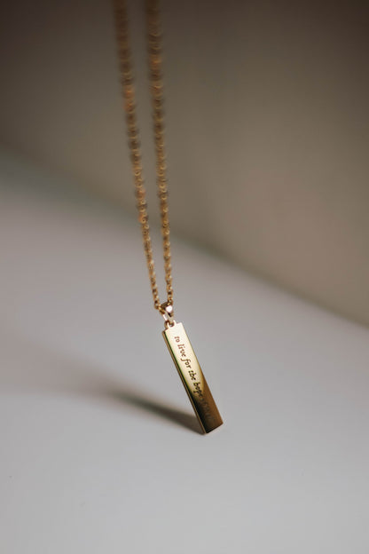 Live For The Hope Of It All - August | Inspired Necklace - by Rosa Lia