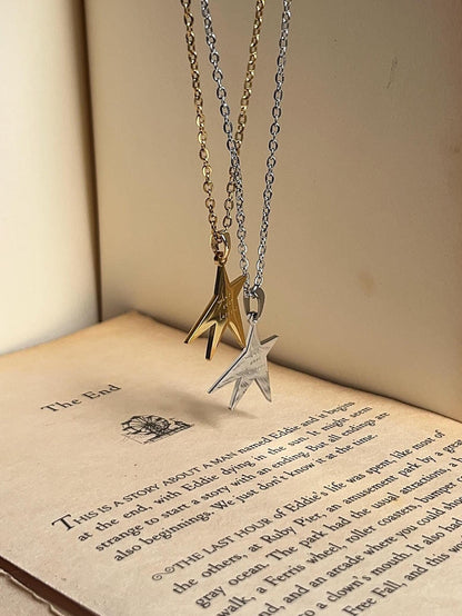 Let It Happen Engraved Stainless Steel Necklace- Gracie Inspired