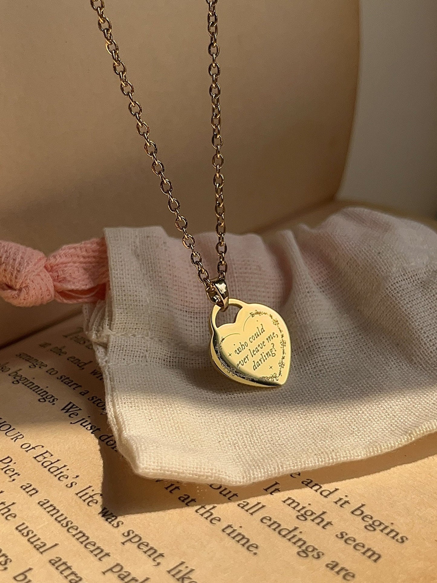 Who Could Stay Necklace - Back-to-Back Engrave | Inspired Necklace - by Rosa Lia
