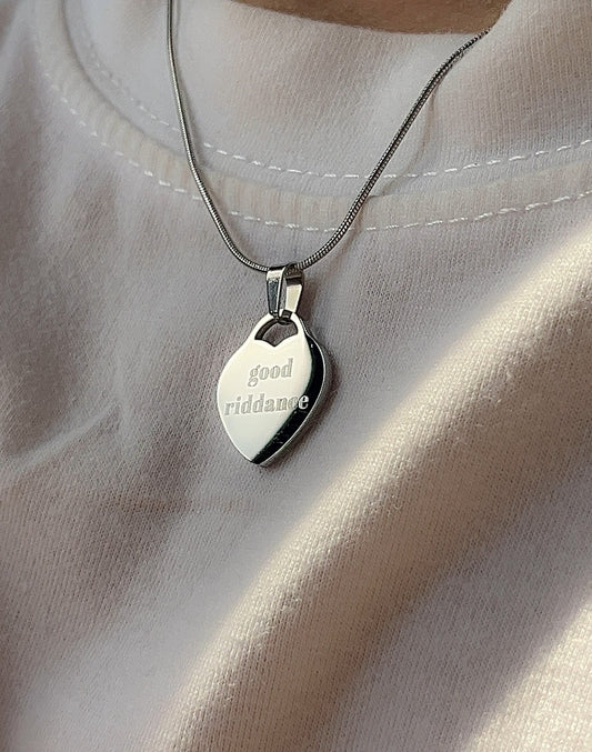 Good Riddance - Heart Necklace - GA Inspired Necklace - by Rosa Lia