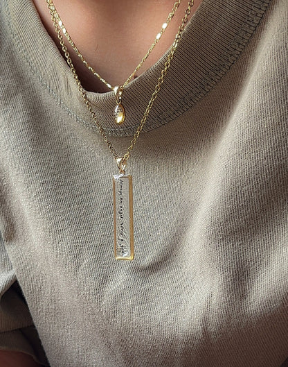 Always An Angel, Never A God - NSE Inspired Necklace Resin - by Rosa Lia