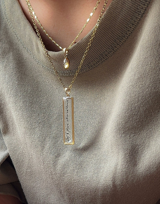 Always An Angel, Never A God - NSE Inspired Necklace Resin - by Rosa Lia