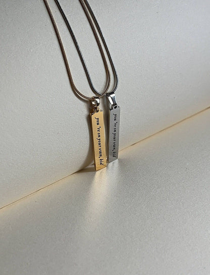 You're On Your Own | Inspired Necklace - by Rosa Lia