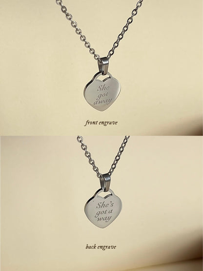 The Subway Necklace | She Got Away, She's Got A Way - Engraved | Chappell Inspired - by Rosa Lia