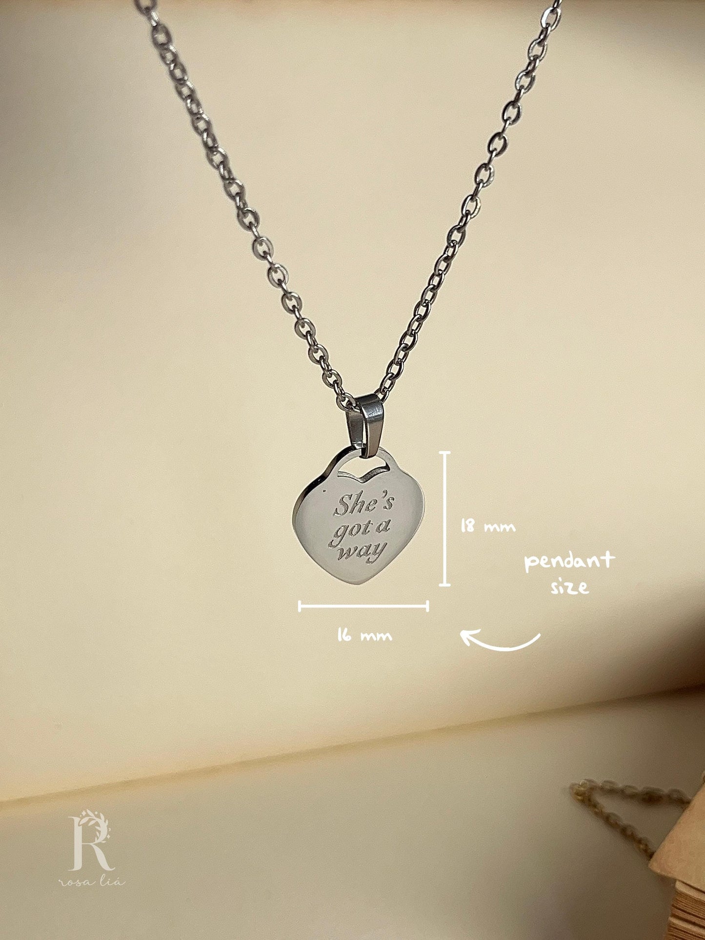 The Subway Necklace | She Got Away, She's Got A Way - Engraved | Chappell Inspired - by Rosa Lia